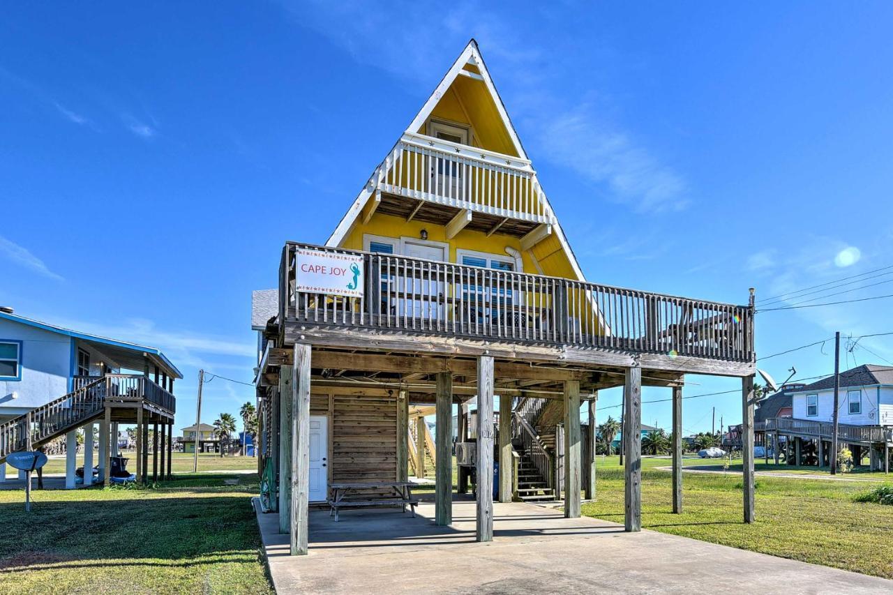 A-Frame Home With Deck - 2 Blocks To Surfside Beach! Bagian luar foto